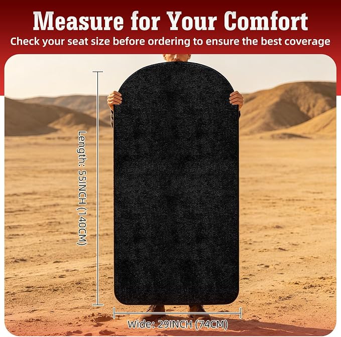Car Seat Cover Towel GRS Certified Recycled, Waterproof & Washable, Non-Slip Universal Fit for Cars SUVs, Sweat Protection for Gym, Kids, Pets & Travel (Black, 2 Pack)
