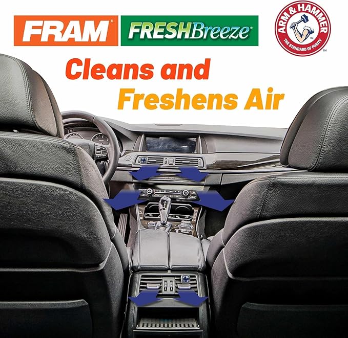 FRAM Fresh Breeze Cabin Air Filter with Arm & Hammer Baking Soda, CF11815 for Select BMW and Mini Vehicles