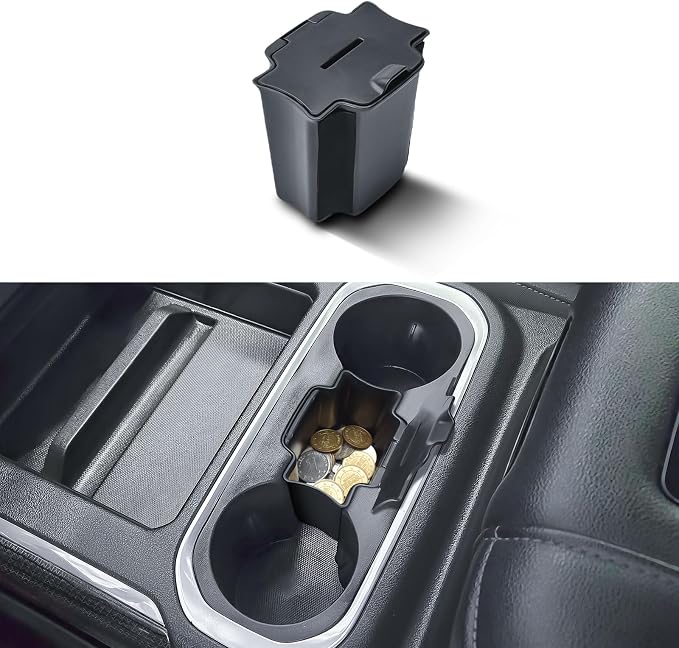 Center Console Coin Tray and Full Center Console Organizer for 2019-2022 Chevy Silverado 1500 & GMC Sierra 1500/2020-2023 Silverado/Sierra 2500HD 3500HD Accessories,Full Console Bucket Seats Only