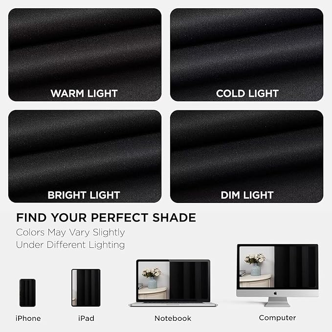 Joydeco 90 Inch Blackout Curtains for Bedroom,Thermal Insulated Black Out Curtains 2 Panels Set, Room Darkening Drapes for Living Room Window Rod Pocket Back Tab (W37 x L90 Inch, Black)