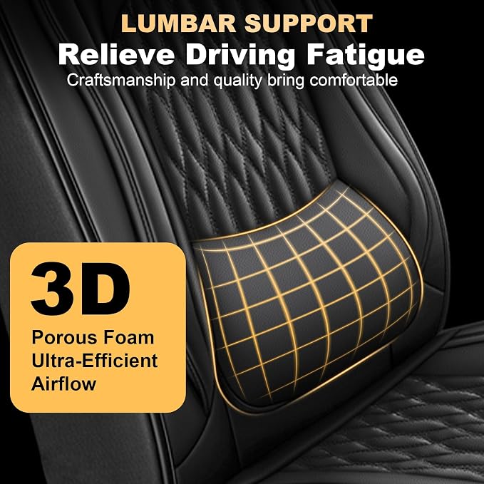 for Ford 2025 2026 F150 Seat Covers 2009-2026 F250 F350 F450 2017-2026 | Premium Handmade Leather Waterproof Fits Not Only SuperCrew Lightning King Ranch Platinum Tremor SVT Raptor