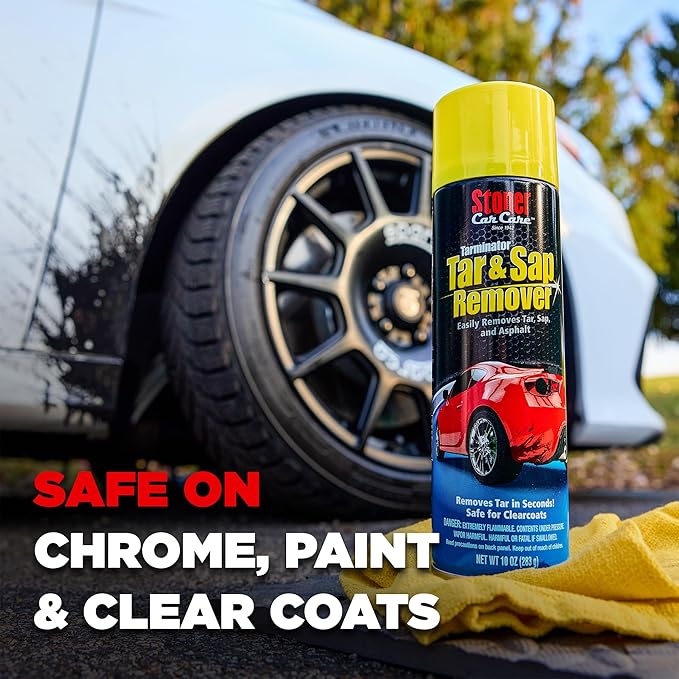 Stoner Car Care 91154-2PK Tarminator Tar, Sap, and Asphalt Remover – Fast Acting Tar and Sap Remover for Cars – Clear Coat Safe Auto Cleaner for Paint, Chrome and Wheels – 10 oz (Pack of 2)