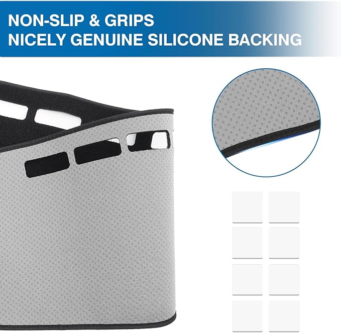 KUST Black Dash Cover for Nissan Murano 2025-2026 Left Hand Drving Dash Carpet Polyester Dashboard Cover Non-Slip Dash Protector Interior Accessories for Murano Custom Fit Dash Mat No Glare