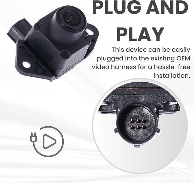 Backup Camera Replaces for Jeep 2016-2021 Grand Cherokee | 2022 Grand Cherokee WK OE Part # 68367609AA, 68274727AB, 68274727AC, 68319465AA, 68319465AB