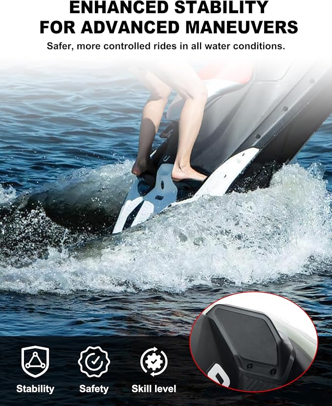 Step Wedges for Sea Doo Spark 2024 2025, Foot Wedges Foot Rest Pedal Kit with 45 Degree Slope for Sea-Doo Spark 2024+ Accessories (2PCS, Replace #295101263)