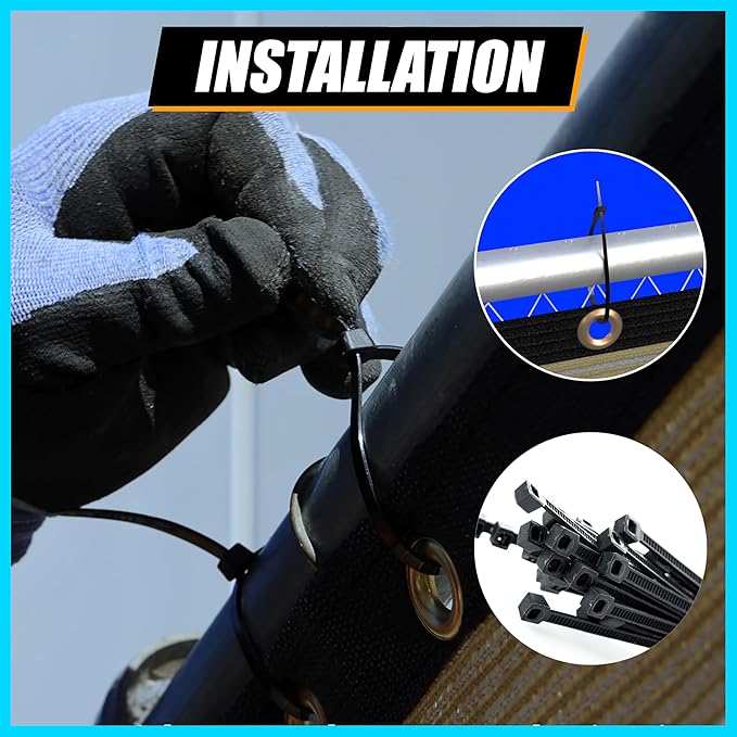ShadeMart 8' x 128' Fence Privacy Screen Green Heavy Duty 170 GSM Fencing Mesh Shade Net with Grommets & Zip Ties, 90% Blockage Fence Screen for Balcony Yard Outdoor Garden Pool (We Customize Size)