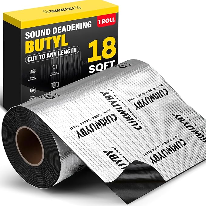 Butyl Sound Deadening 18 sqft Sound Deading Material for Cars Powerful Noise Reduction Sound Deadening Mat Automotive Sound Deadener Heat Sound Insulation Mat Soundproofing