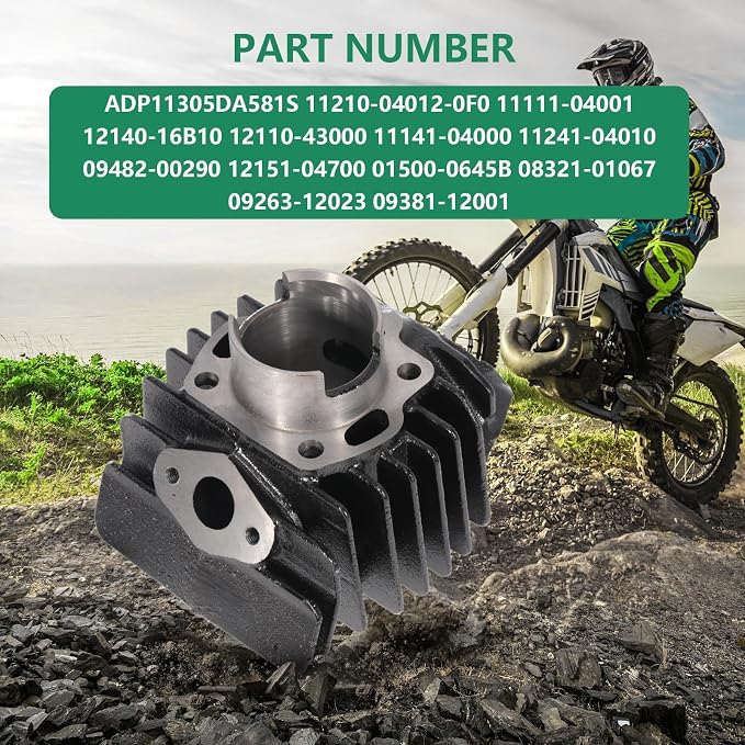 SCITOO Cylinder Piston Gasket Top End Rebuild Kit for Suzuki for ALT50 1983 1984, for Suzuki for Quadmaster 50 LTA50 2x4 2002 2003 2004 2005 41mm 49cc 11210-04012-0F0 11111-04001 12140-16B10