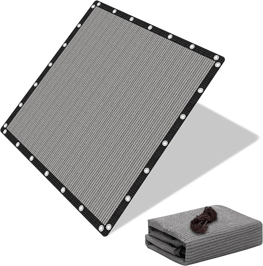 EMERIT 90% Sun Shade Cloth, 8' X 10' Pergola Shade Cover Canopy, 50 MPH Wind-Resistant Tarp with Reinforced Stainless Steel Grommets, Privacy Screen for Outdoor Patio, Backyard, Deck