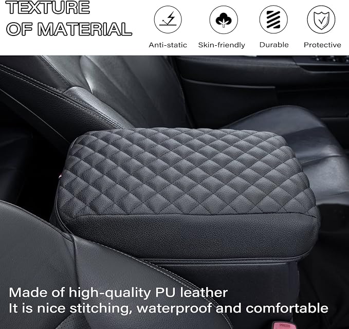 JKCOVER Center Console Organizer Tray (RED) and Armrest Cover Compatible with Toyota 4Runner 2010 2011 2012 2013 2014 2015 2016 2017 2018 2019 2020 2021 2022 2023 Toyota 4Runner Accessories