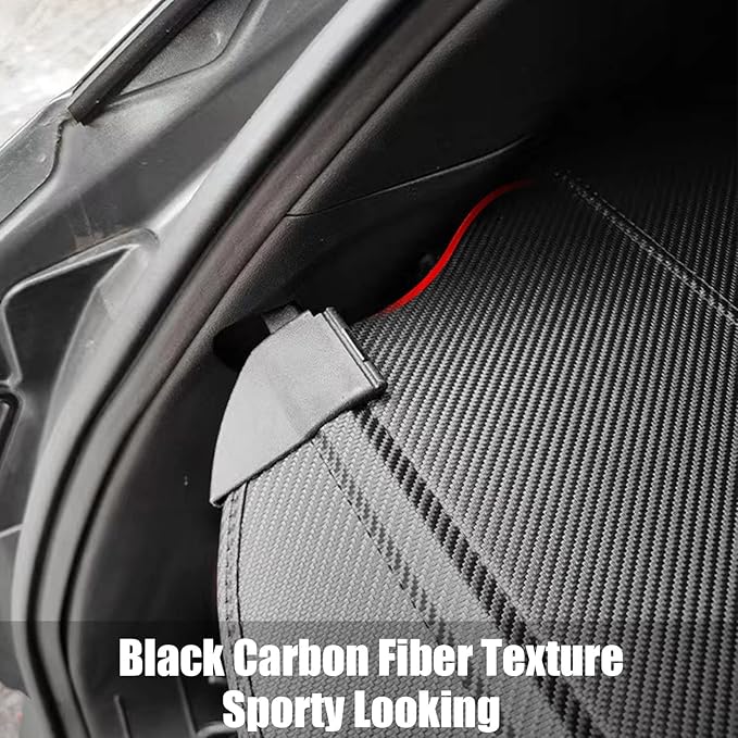 Cargo Cover for Subaru Crosstrek Accessories 2024-2025, Carbon Fiber Texture Retractable Trunk Cover Security Shielding Shade for 2024-2025 Subaru Crosstrek Accessories (Carbon Fiber Texture)