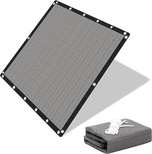 EMERIT 90% Sun Shade Cloth, 5' X 10' Pergola Shade Cover Canopy, 50 MPH Wind-Resistant Tarp with Reinforced Stainless Steel Grommets, Privacy Screen for Outdoor Patio, Backyard, Deck