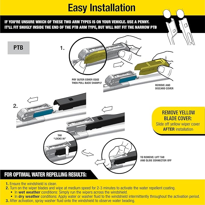 Rain-X 5079277-2 Repellency Water Repellent Wiper Blades, 20" Windshield Wiper, All Weather Streak-Free for Enhanced Visibility w/Water Repellency Formula