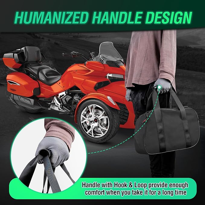 1 Piece Removable Side Saddlebag Luggage Storage Bag for Can Am Spyder RT, RT-L, RT-S (2011+) Accessories with Hand Strap