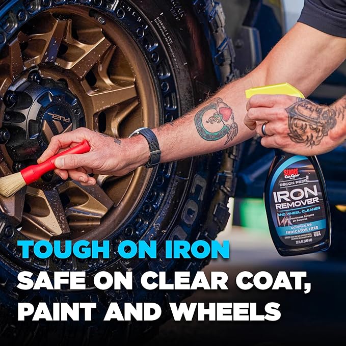 Stoner Car Care 92100-4PK Iron Remover & Wheel Cleaner – Odorless Iron Fallout & Brake Dust Remover for Paint, Wheels & Glass – pH Balanced Rust Decontaminant – 22 fl oz (Pack of 4)