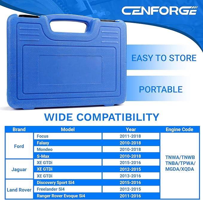 Engine Camshaft Timing Locking Tool Kit, Compatible with Jaguar Land Rover Evoque 2.0 Ford Focus 2.0 Ecoboost Ti-VCT Ford Mondeo, Replace 303-1565 303-748