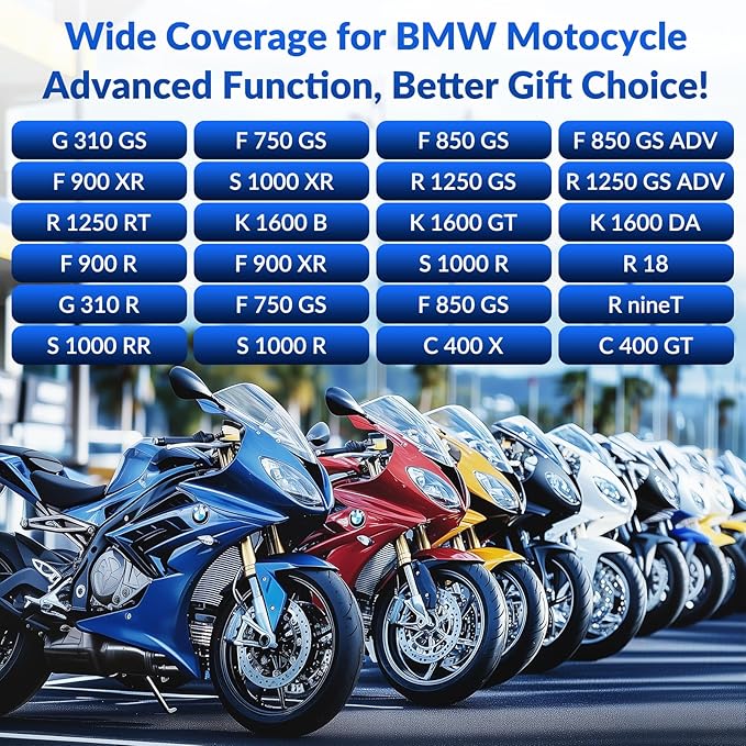 OBD2 Diagnostic Tool for BMW Motorcycles, SC530 Pro Full System Diagnosis Code Reader with Active Tests, Reset & Service Functions (ABS Bleed, ASC, RDC, Throttle, Injector, Transmission & More)