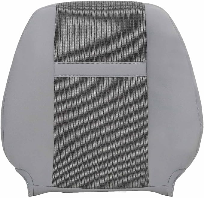 Priprilod Gray Front Driver & Passenger Side Bottom & Top Lean Back Replacement Cloth Seat Cover Compatible with Dodge Ram 2500 3500 4500 5500 2006 2007 2008 2009 2010