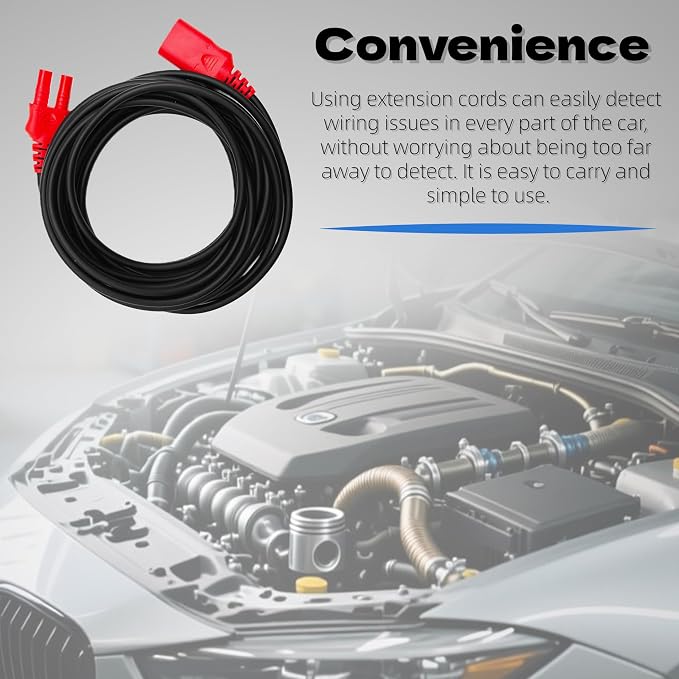 Muyesm 20FT Extension Cable Power Circuit Probe Kit Compatible with Power Probe 3/3S/3Ez Power Circuit Probe Tool Accessories PPTK0027 and PPTK0025 (20FT with Alligator Clip)