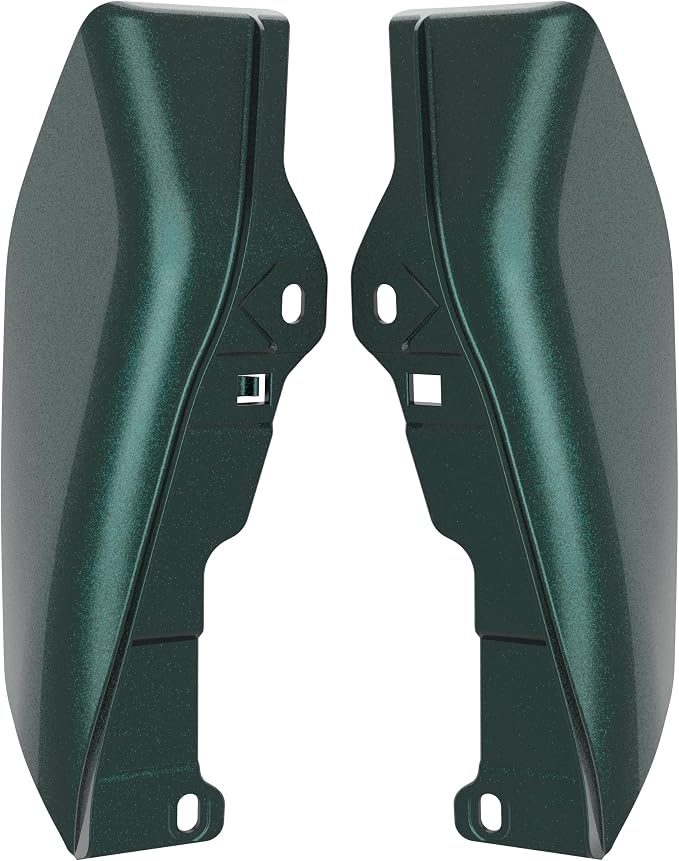 Color - Matched Mid Frame Air Deflectors Heat Shield, Perfectly Fit for Harley Touring Models 2009-2026 Deep Jade Pearl