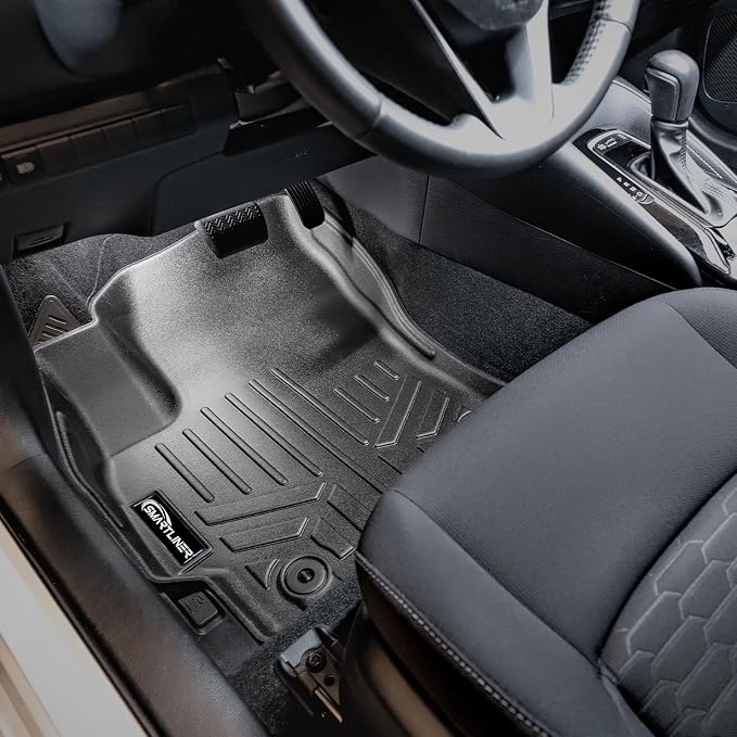 SMARTLINER Custom Fit Floor Mats 1st Row Liner Set Compatible with 2019-2025 Toyota Corolla