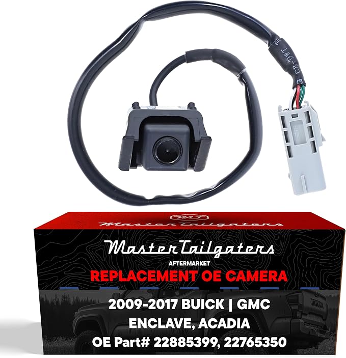 Master Tailgaters Replacement for Buick Enclave (2009-2017) / GMC Acadia + Acadia Limited (2009-2017) Backup Camera OE Part # 22765350, 22885399