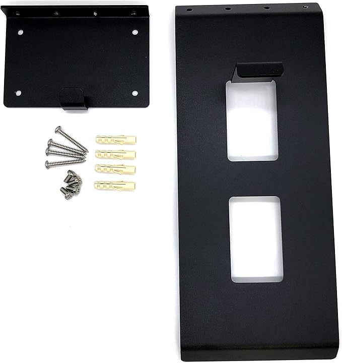Helmet Display | Mount for Motorcycle Holder Shelf Rack Storage Fixation | Mount on Wall (Black)
