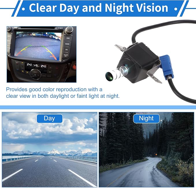 1 Pcs Rear View Camera for Tesla Model S 85D Dual Motor 2012-2018 License Plate Park Assist Camera Backup Reverse Camera