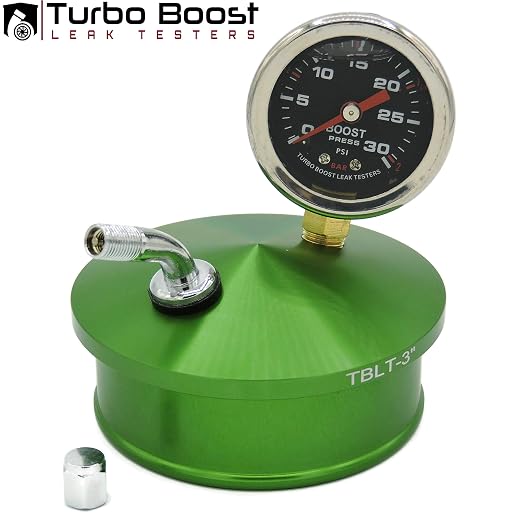 Shop Kit - Universal Intake Charge Pipe Pressure Test - 30 PSI Boost Gauge - 3" 3.25" 3.5" 4"…