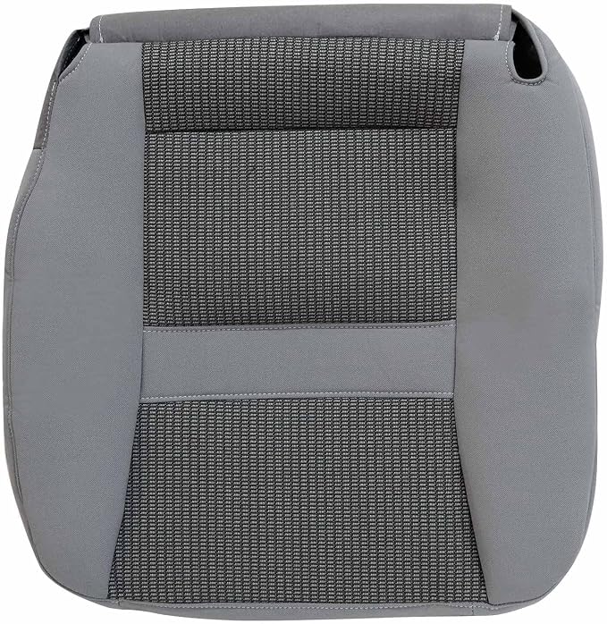 Priprilod Gray Front Driver & Passenger Side Bottom & Top Lean Back Replacement Cloth Seat Cover Compatible with Dodge Ram 2500 3500 4500 5500 2006 2007 2008 2009 2010