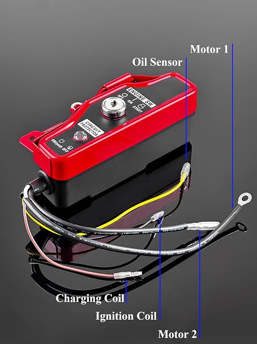 YAMAKATO Electric Start Kit for Honda Gx160 GX200 5.5HP 6.5HP Small Engines, 163cc-196cc Key Box Electrical Starter for Motor Upgrade