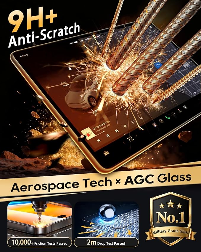 LFOTPP [2-Pack] Anti-Glare Screen Protector (15.4" & 8") for 2024-2026 Tesla Model 3 Highland & 2025-2026 Model Y Juniper, Fit Standard 15.4", Not fit Refreshed 16" Screen
