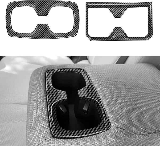 Front Rear Holder Decors for Toyota 4Runner 2025 2026 Interior Accessories Dashboard Cover Center Consoles ABS Trim Carbon Fiber