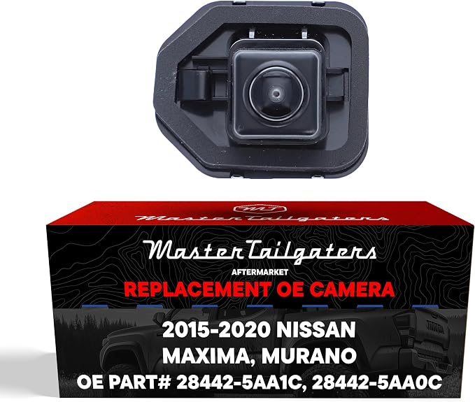 Master Tailgaters Replacement for Nissan Murano (2015-2020), Maxima (2016-2020) w/o AVM Backup Camera OE Part # 28442-5AA1C, 28442-5AA0C