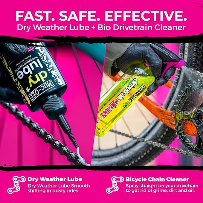 Muc-Off Bio Drivetrain Cleaner | Effective Biodegradable Bicycle Chain Cleaner and Degreaser Spray | Suitable for All Types of Bike