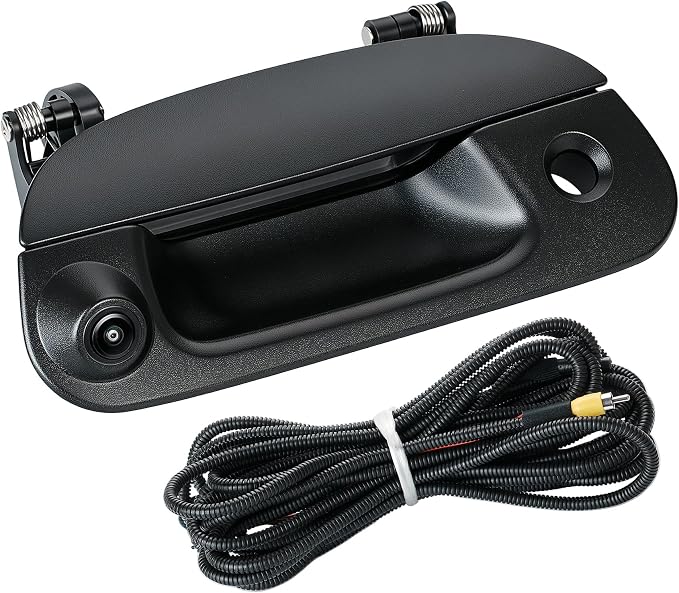 Tailgate Handle Backup Camera Fit for Ford F150 F250 F350 F450 F550 Super Duty 1997-2007, Fit for Explorer Lobo 2001-2005 Tailgate Reversing Rear View Park Assist Camera RCA Plug 7L3Z-9943400AA