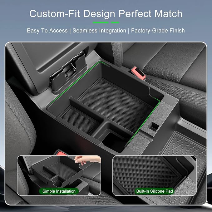 xipoqix Center Console Organizer Compatible with 2022-2026 Nissan Frontier Car Cup Holder Storage Box Replacement for 2022 2023 2024 2025 2026 Nissan Frontier Accessories