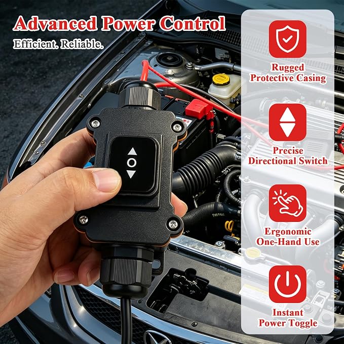 Universal Car Motor Diagnostic Tool with One-Key Reset, 2nd Gen No Computer Needed for Window Wiper Blower Motor & E-Brake – OBD Code Reader & Scanner for All Cars