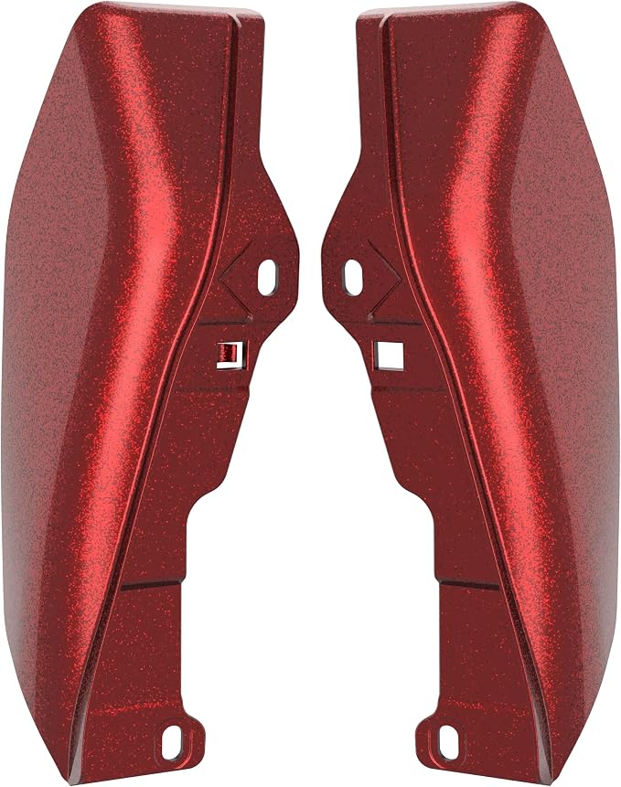 Color - Matched Mid Frame Air Deflectors Heat Shield, Perfectly Fit for Harley Touring Models 2009-2026 Hard Candy Hot Rod Red Flake