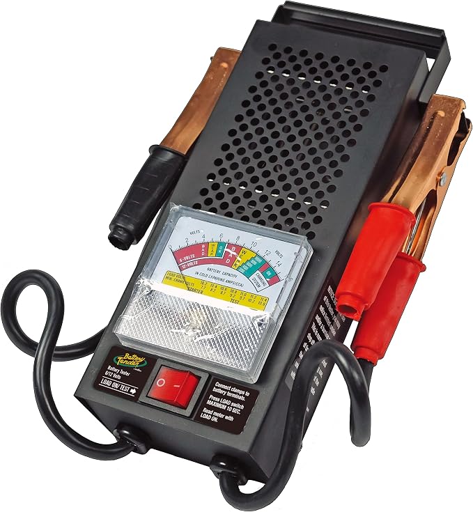 Battery Tender Battery Load Tester 12 Volt at 100 Amps / 6 Volt at 50 Amps Battery Tester - Test Battery Load for 12V or 6V Batteries - Battery Health Checker, Check Starter Motor Draw - 026-0020