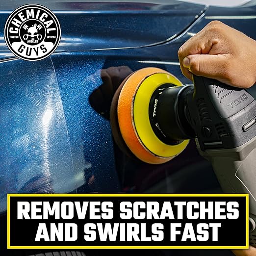 Chemical Guys TORQX Random Orbital Polisher Complete Car Detailing Kit - Pads, Pad Cleaner, Conditioner & Towels, Safe for Cars, Trucks, SUVs, Motorcycles & More, 700W 8mm Throw - 12-Piece