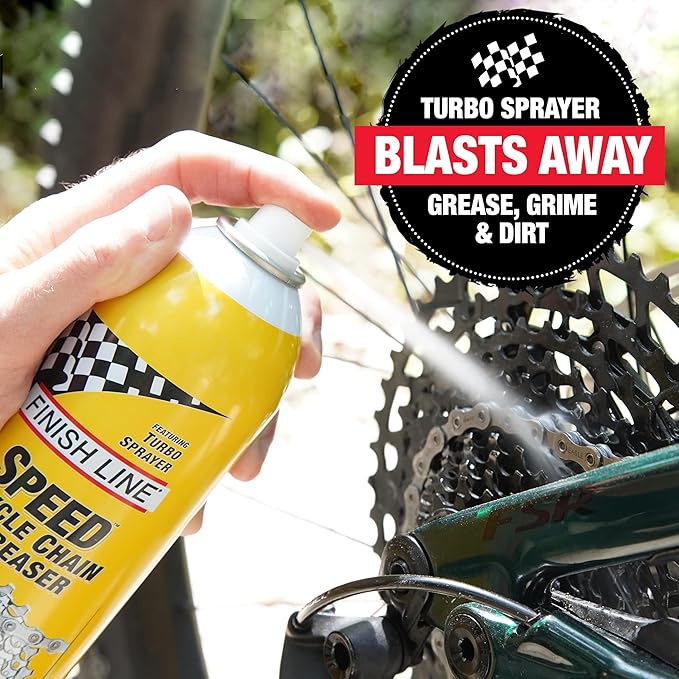 Finish Line Dry Weather Bicycle Cleaning and Maintenance Kit – Includes Super Bike Wash, Speed Degreaser, and Dry Lube for Complete Bike Care, Drivetrain Cleaning & Lubrication System