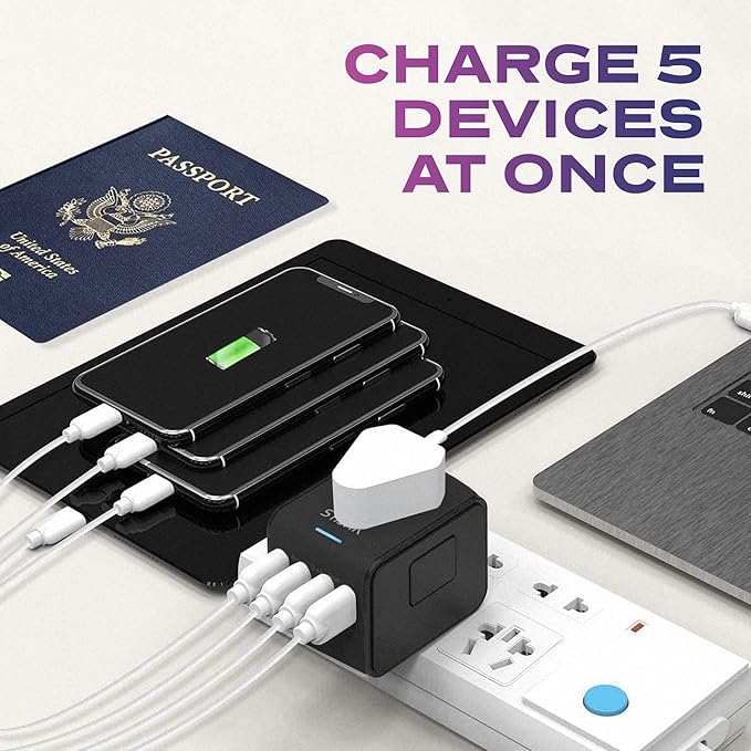 STATIK GaN Charger (100W) & GloboCharge Travel Adapter 12W