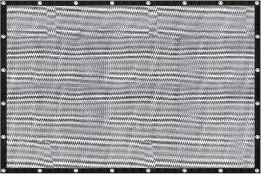 Cool Area 60-70% Shade Cloth 8x12FT Heavy Duty Knitted Mesh Tarp with Grommets Mesh Screen for Patio Canopy Garden Porch Greenhouse Pools Dog Kennel Black