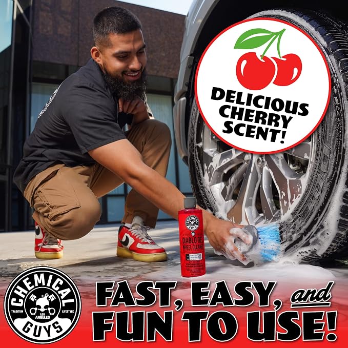 Chemical Guys CLD_997 Diablo Gel Oxygen Infused Foam Wheel and Rim Cleaner, Concentrated (Safe on All Wheel & Rim Finishes), for Cars, Trucks, SUVs, Motorcycles, RVs & More 128 fl oz (1 Gallon)