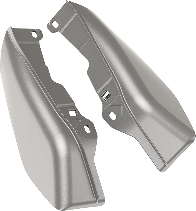Color - Matched Mid Frame Air Deflectors Heat Shield, Perfectly Fit for Harley Touring Models 2009-2026 Pewter Pearl