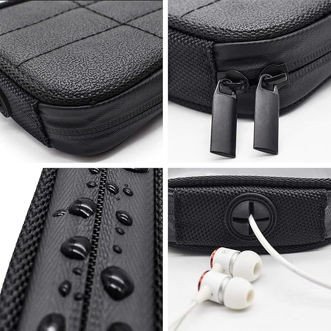 Motorcycle Tank Bag, Motorcycle Magnetic Phone Holder, Waterproof Fuel Tank Transparent Bag, Portable Phone Pouch Case with Headphone Jack, for Cellphone GPS 7.08X3.94X1.18inch