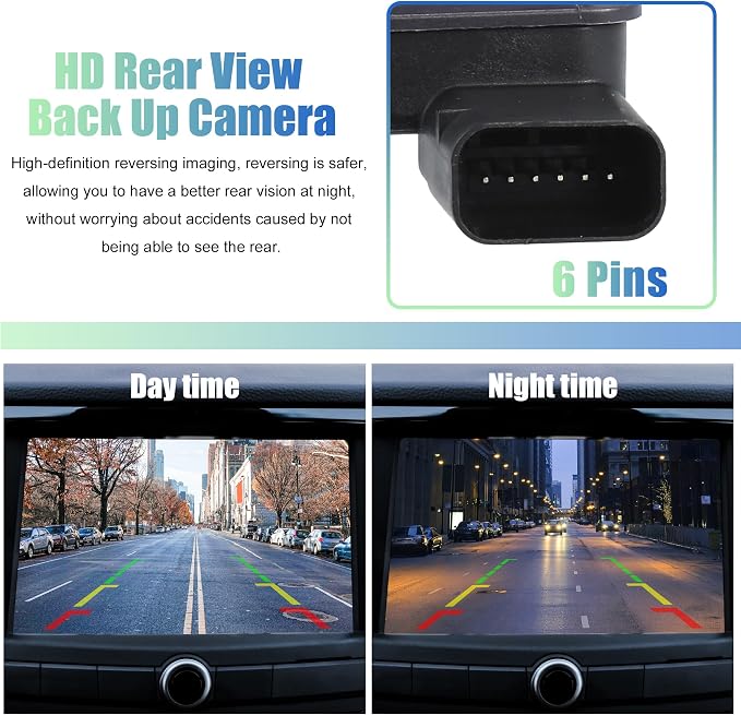X AUTOHAUX Car Rear View Camera Car Rear View Backup Camera No.F2GT19G490CC for Ford Explorer 2016-2019 Black