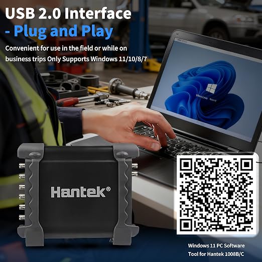 Hantek 1008C+HT201+HT30A+HT307 PC USB 8CH Automotive Diagnostic Digital Oscilloscope/DAQ/Programmable Generator