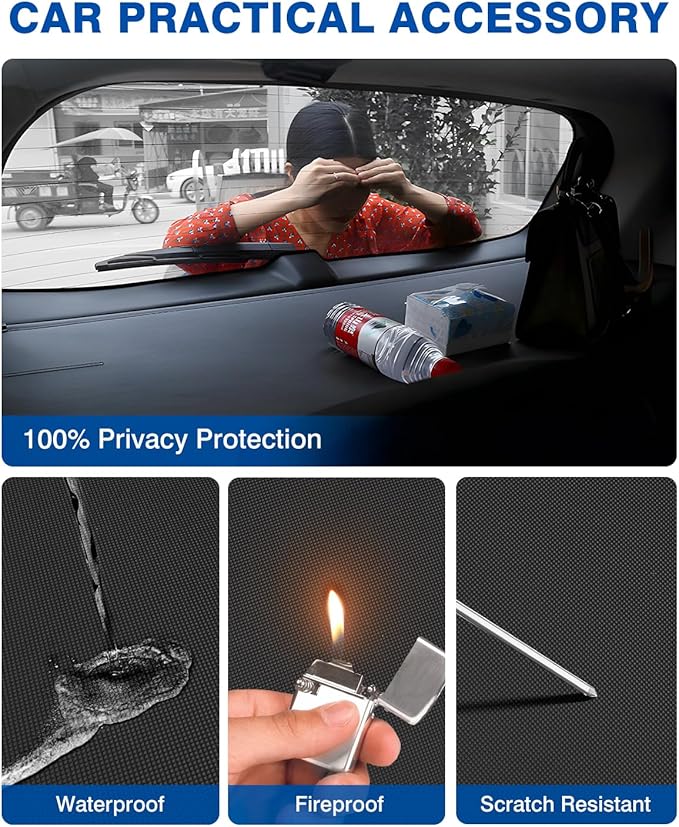 Autorder Cargo Cover for 2022-2025 2026 Hyundai Tucson Accessories Upgraded Trunk Cover with Extra Storage Net Retractable Security Shield Shade Cover